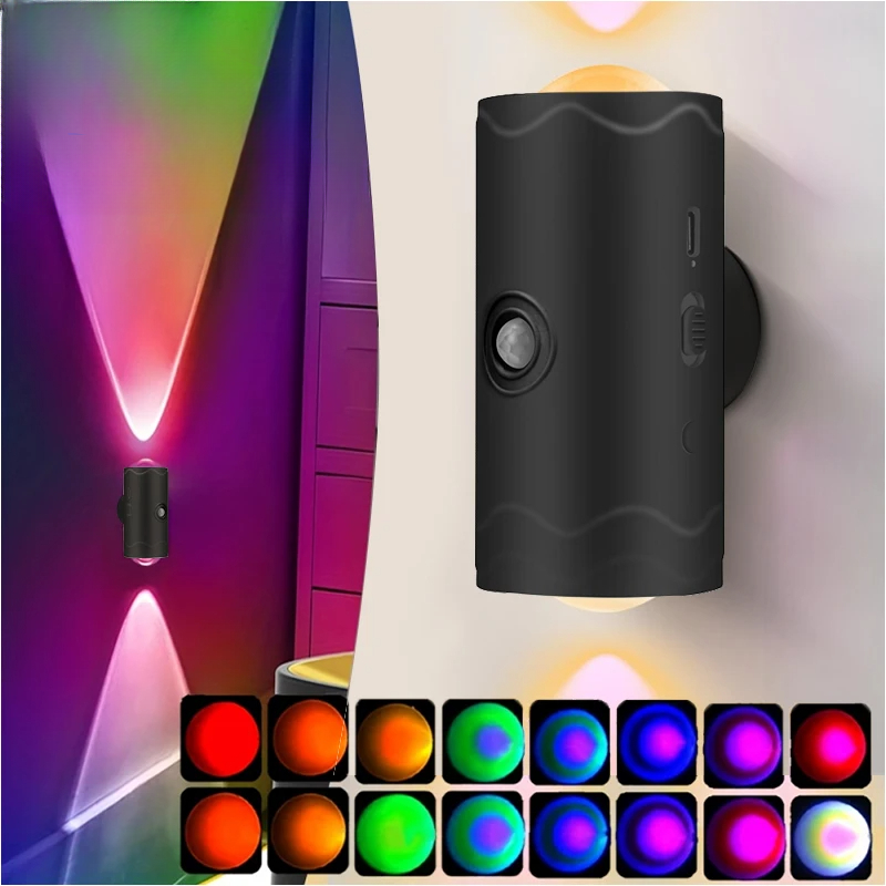 RGB Infraröd Sensorlampa – Smart, Uppladdningsbar & Lättmonterad
