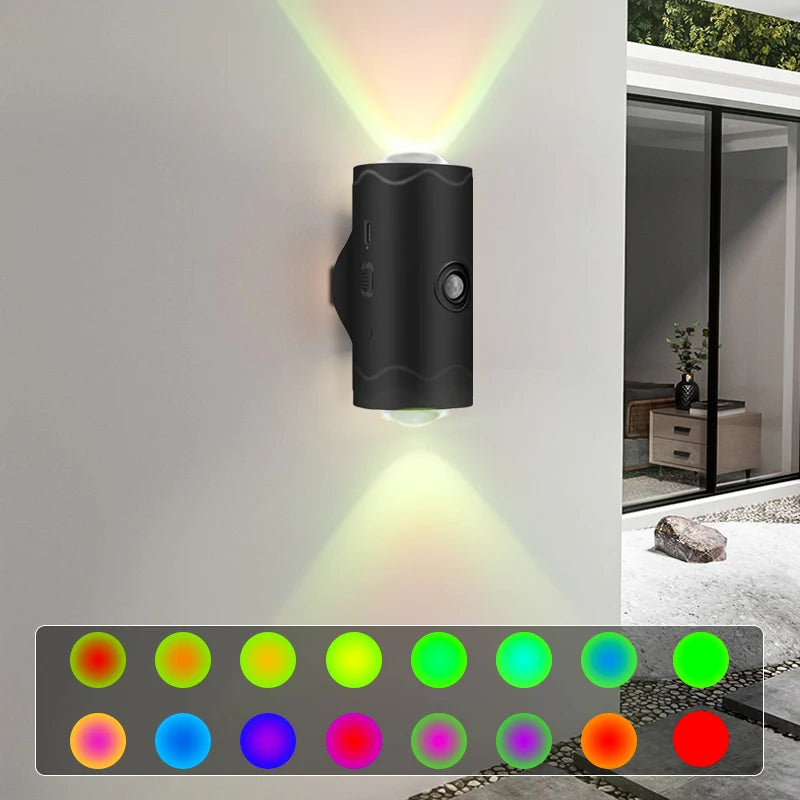 RGB Infraröd Sensorlampa – Smart, Uppladdningsbar & Lättmonterad