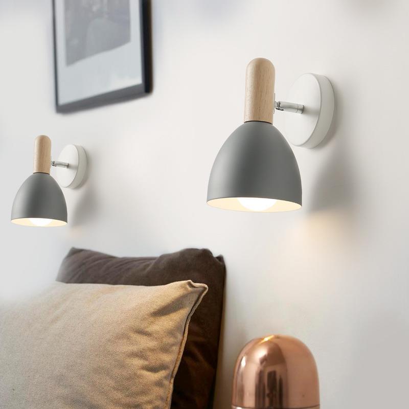 Nordisk Kreativ Makaron Sängbordslampa – Bord & Vägglampa i Pastellfärger