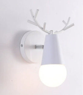 Nordisk Vägglampa Modern Macaron - Designlampa Med Renhorn