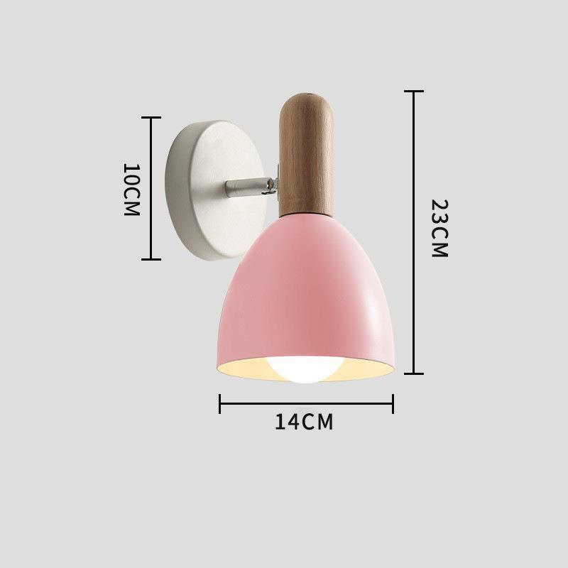 Nordisk Kreativ Makaron Sängbordslampa – Bord & Vägglampa i Pastellfärger