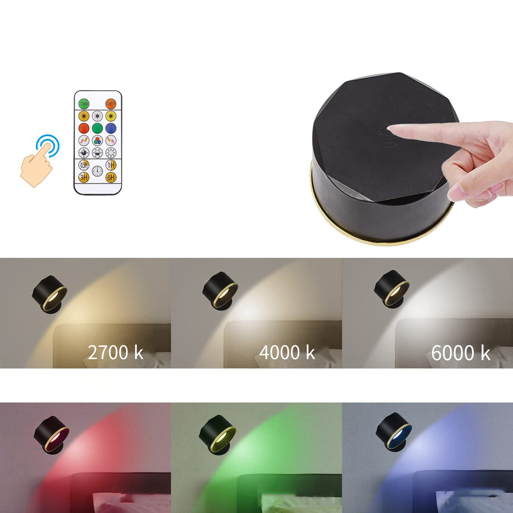 Magnetisk RGB Vägglampa med Steglös Dimming – Enkel & Modern Design