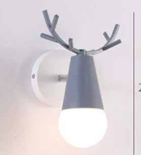 Nordisk Vägglampa Modern Macaron - Designlampa Med Renhorn