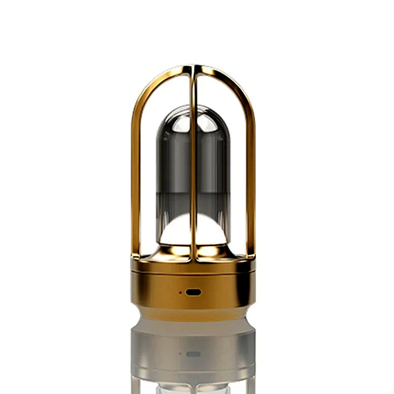 Laddbar Väderskyddad Bordslampa i Aluminium – Designlampa & Atmosfärsbelysning